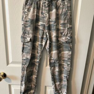 Abercrombie Kids Gray Camouflage Joggers